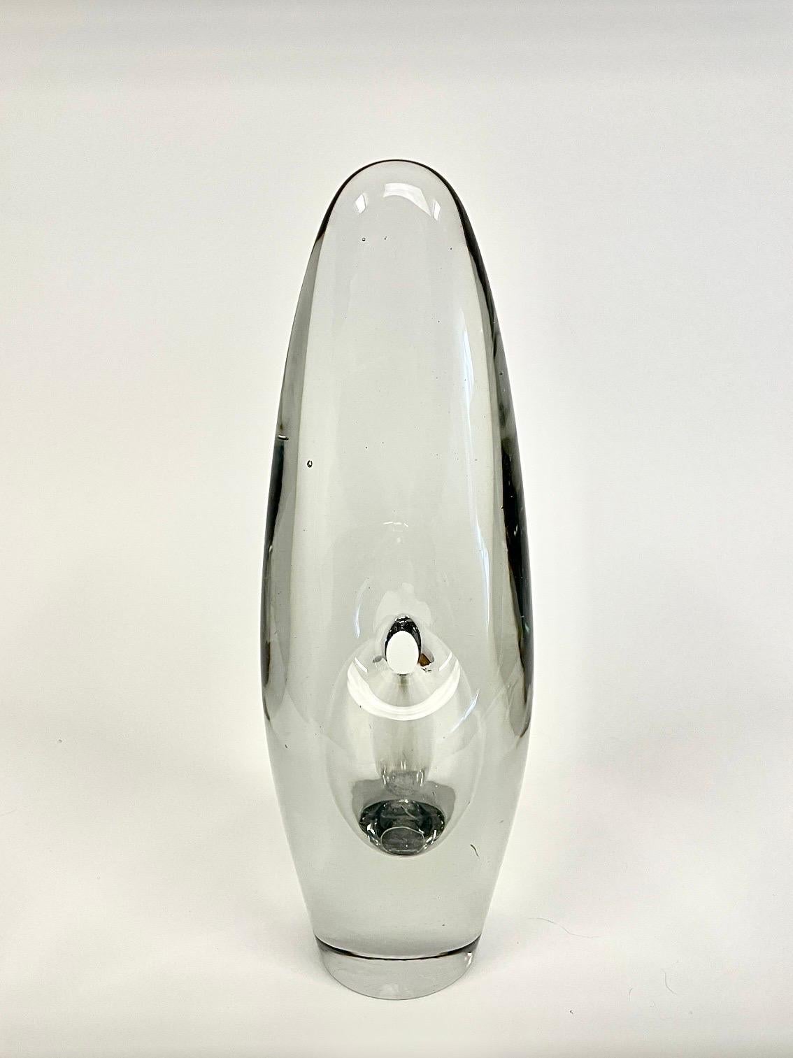 Cristal Paire de vases finlandais des années 1950 Modèle Orchidéa par Timo Sarpaneva pour Ittala en vente