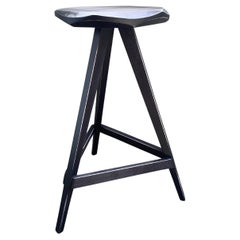Hand Sculpted Tripod Barstool / Counter Stool