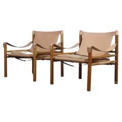 Set of 2 Arne Norell Sirocco easy chairs for Norell AB, Sweden 1970s