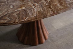Oval Marble Dining Table By Angelo Mangiarotti, Italy, 1970s