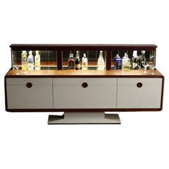 Alfons Doerr Bariomat Motorized Bar Sideboard With Radio, Germany 1960s