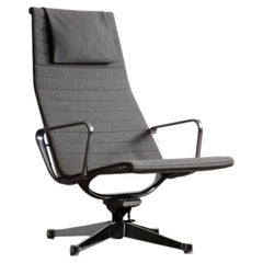Early edition Eames EA124 Aluminium Group Lounge Chair by Herman Miller, 1970s