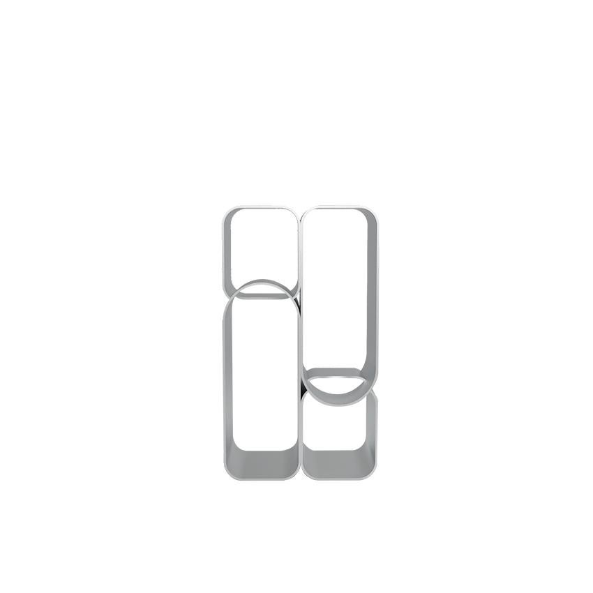 Joint Coffee Table from Cadenza, Polished Aluminum, Made to order For Sale 1