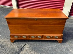 18th Century Walnut Chippendale Blanket Box