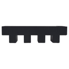 Lego Bench with a Storage Slot, Black