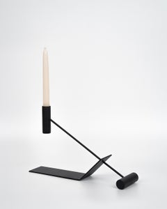 Pivot Candle Holder - Balancing Figure in Black