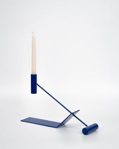 Pivot Candle Holder - Balancing Figure in Cobalt Blue