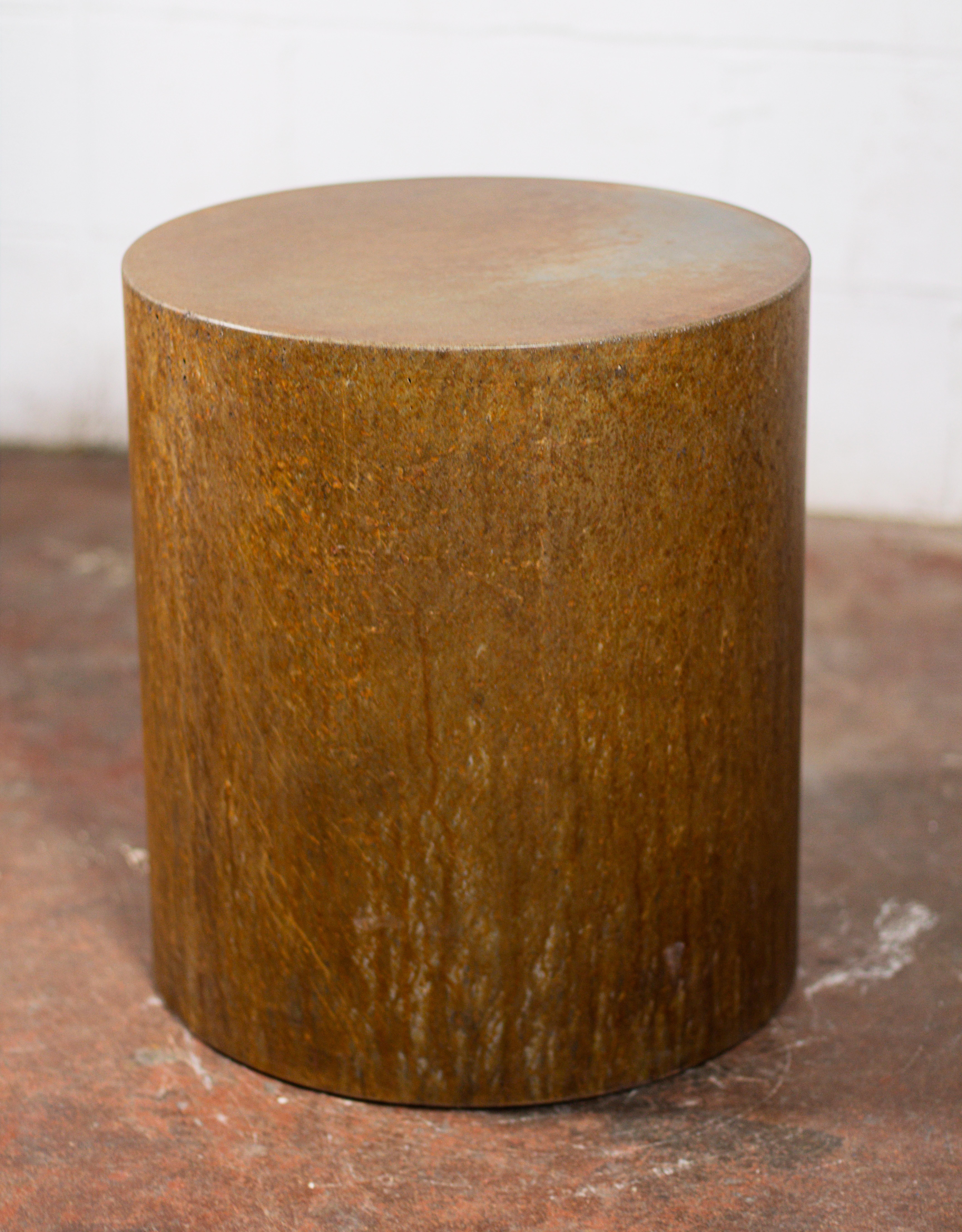 Handcrafted designer concrete drum line ZERO number 13 by Dylan Myers In New Condition For Sale In Elkridge, MD