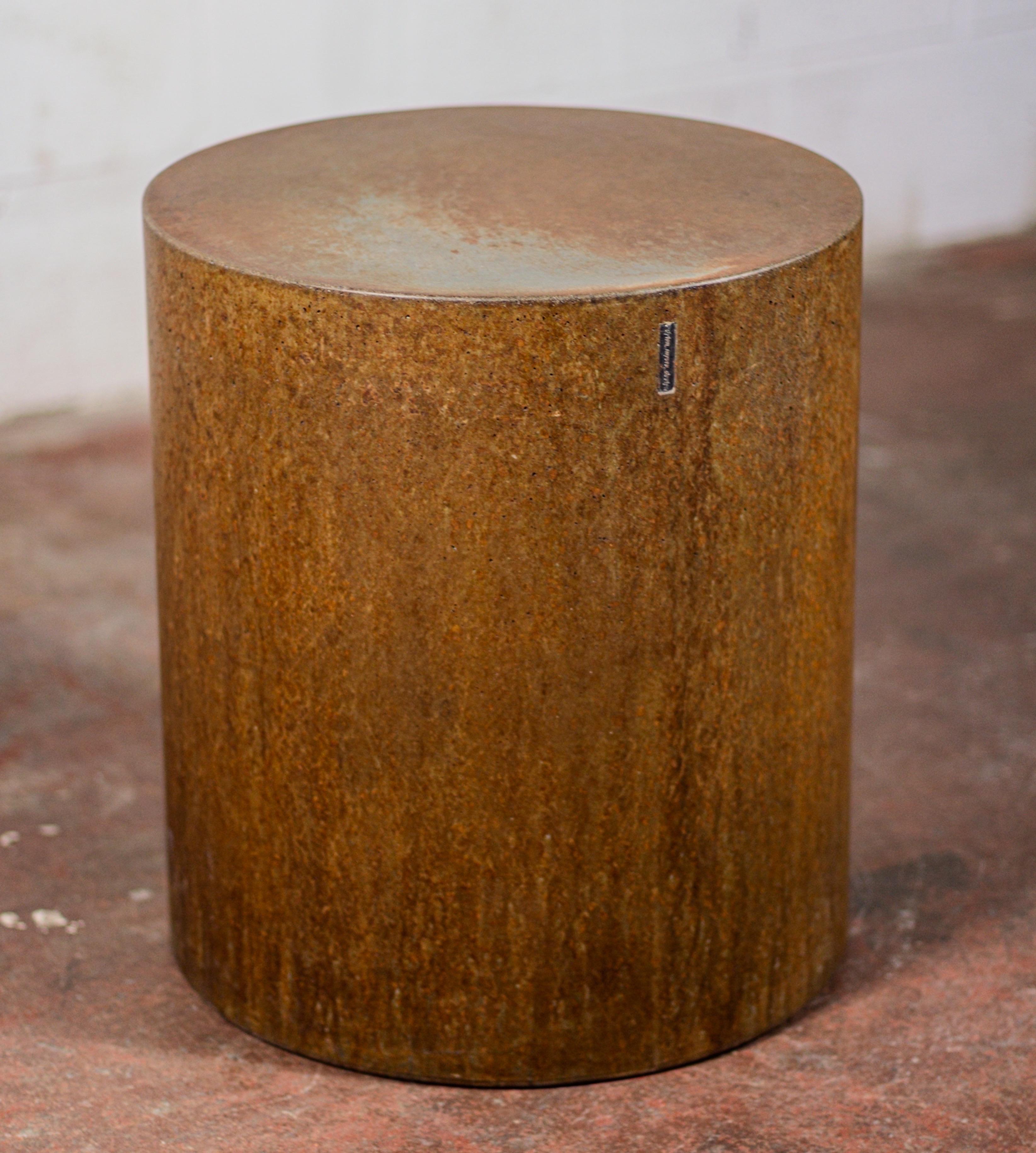 Concrete Handcrafted designer concrete drum line ZERO number 13 by Dylan Myers For Sale