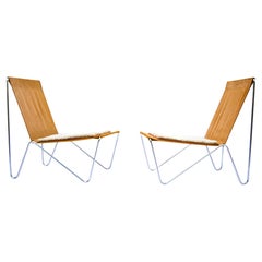 Bachelor Chairs by Verner Panton, a pair Fritz Hansen Denmark