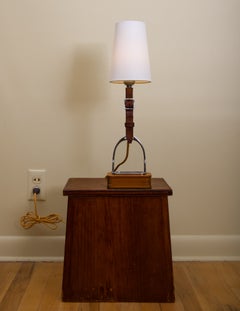Vintage Mid Century Equestrian Stirrup Table Lamp