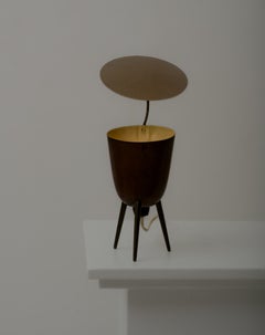 Unique table lamp by Karen and Ebbe Clemmensen Denmark 1960s