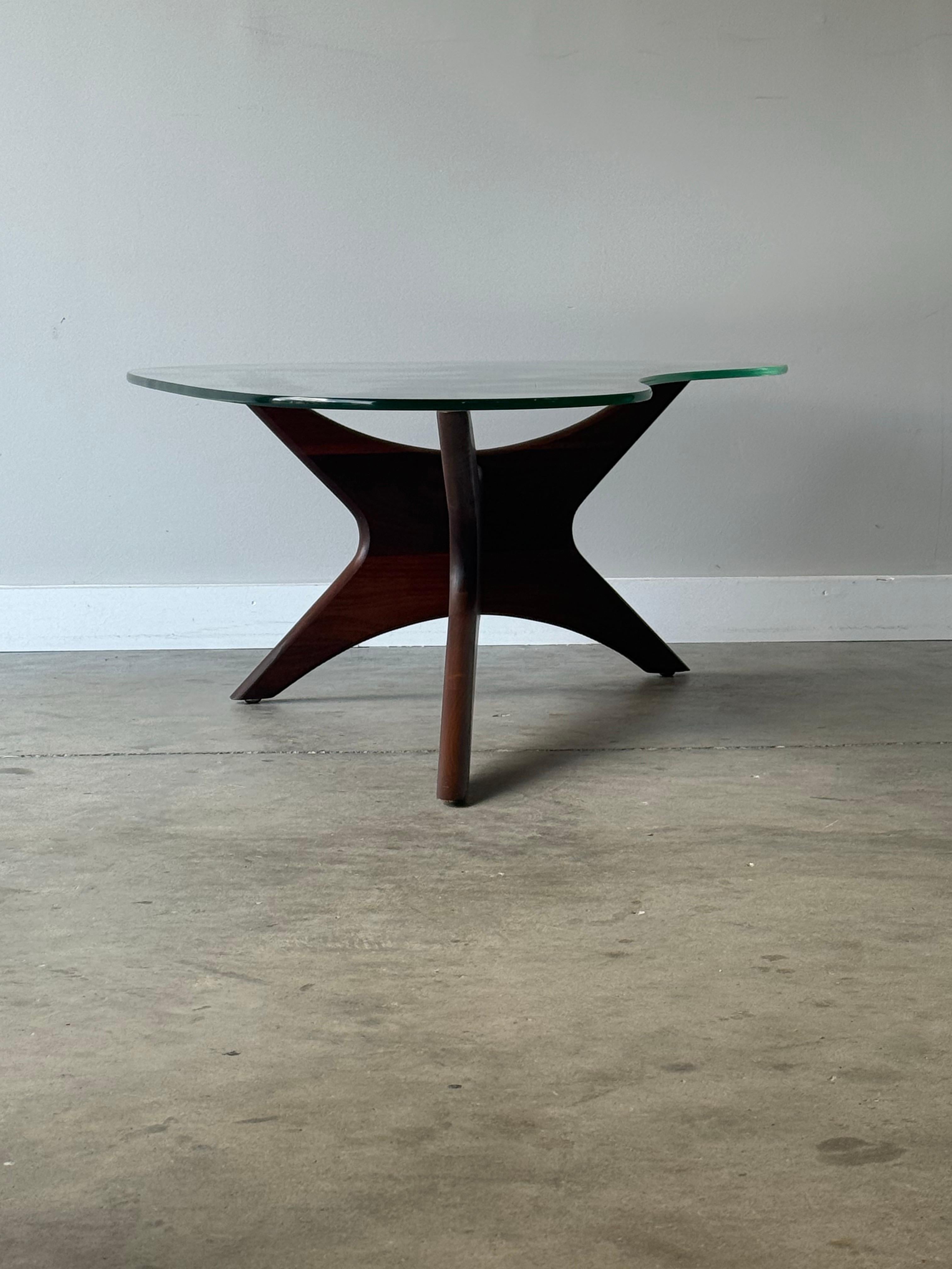 Mid-Century Modern Kidney Coffee Table by Adrian Pearsall For Sale 1
