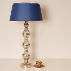 Lampade vintage in stile country francese, lampade da tavolo in vetro, effetto vetro al mercurio, moderne, in coppia
