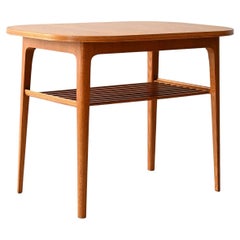 Tavolino da salotto scandinavo anni 60 in rovere