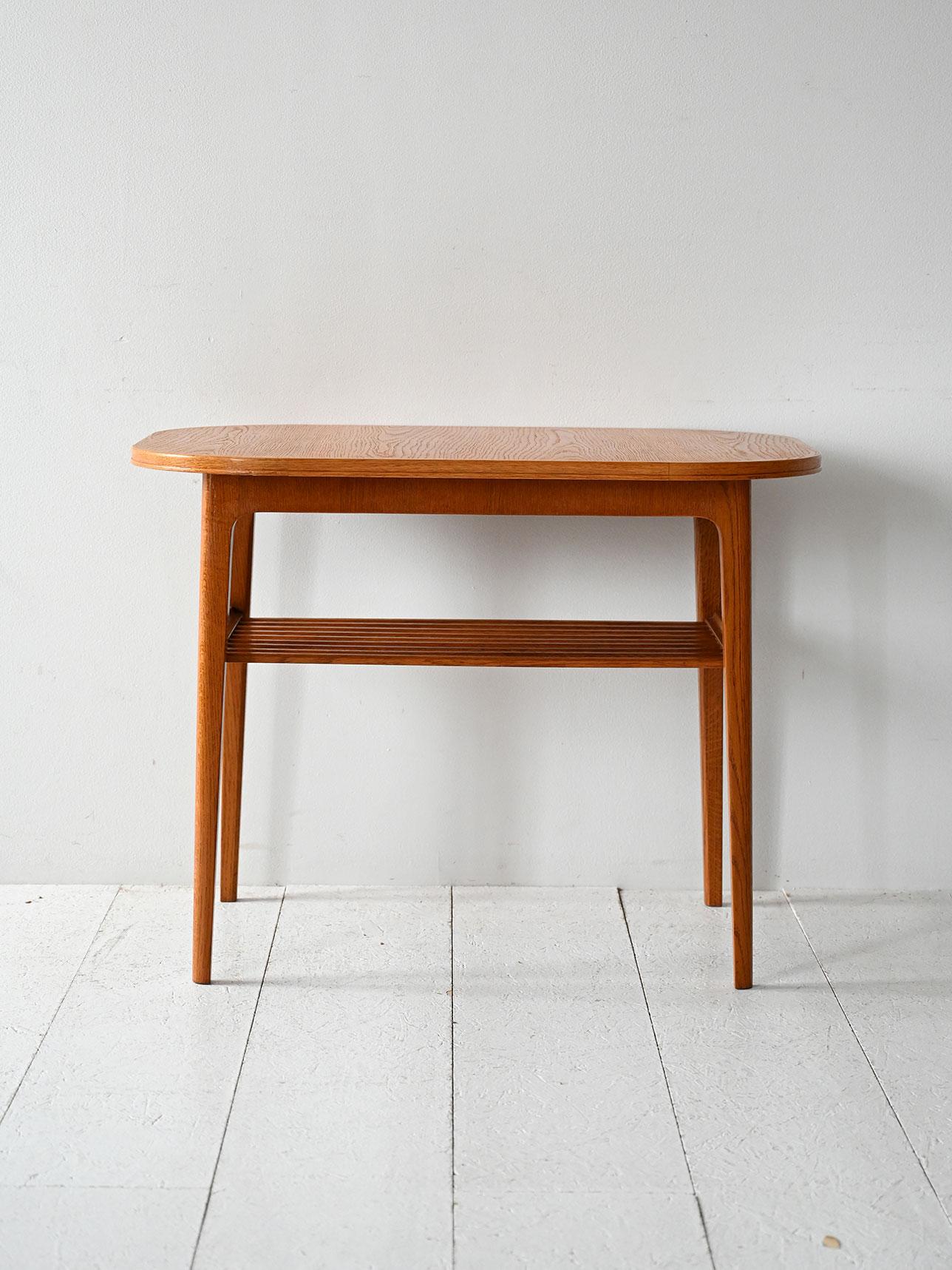 Swedish Tavolino da salotto scandinavo anni 60 in rovere en vente