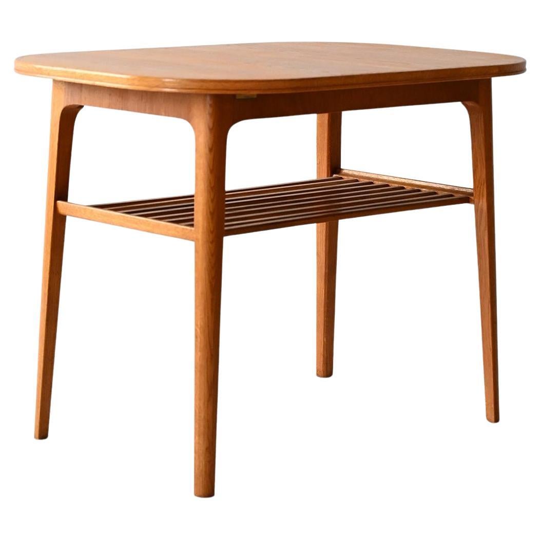 Tavolino da salotto scandinavo anni 60 in rovere