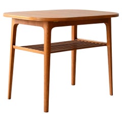 Tavolino da salotto scandinavo anni 60 in rovere