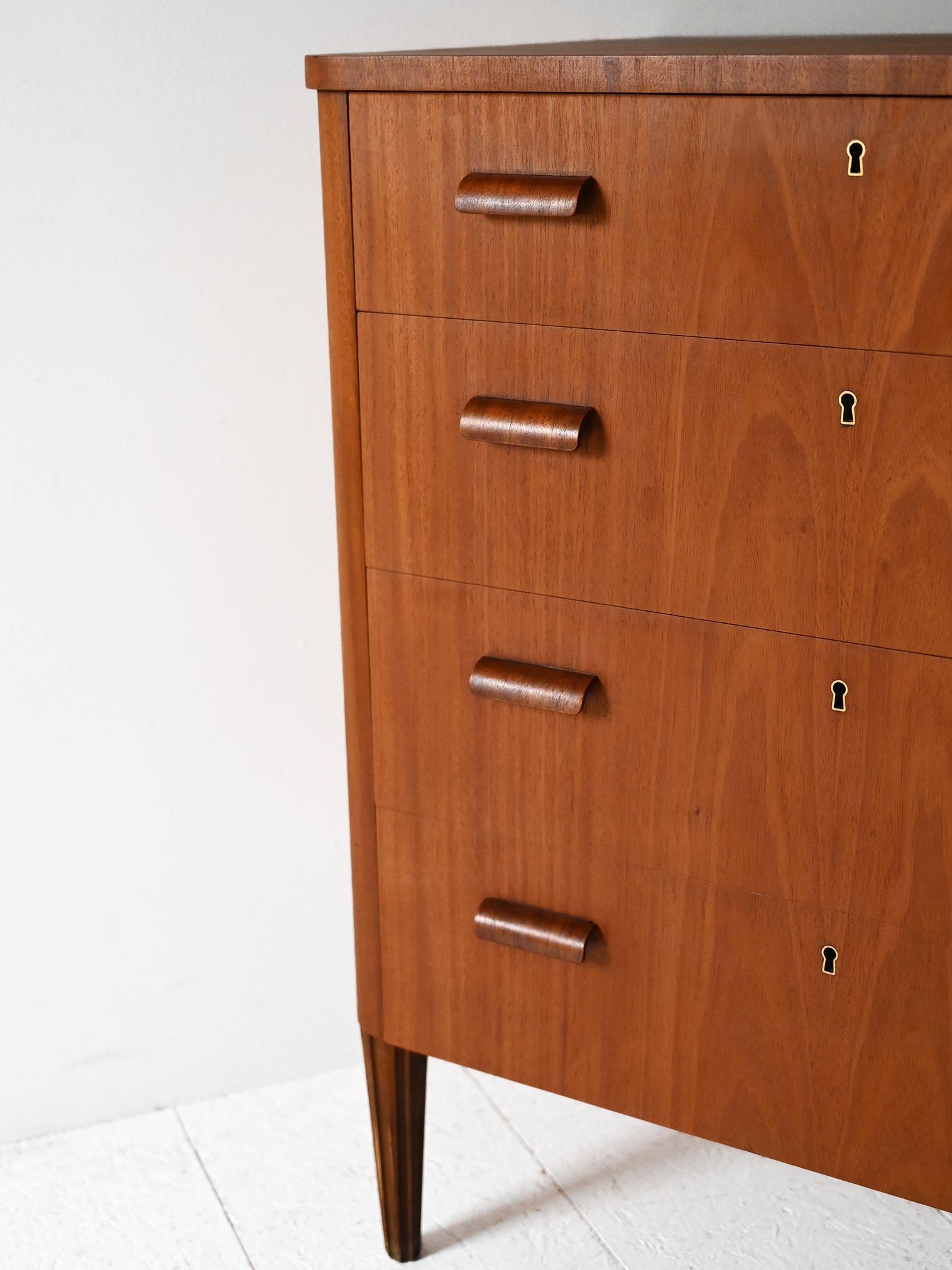 Mid-20th Century Cassettiera svedese anni 60 in teak For Sale