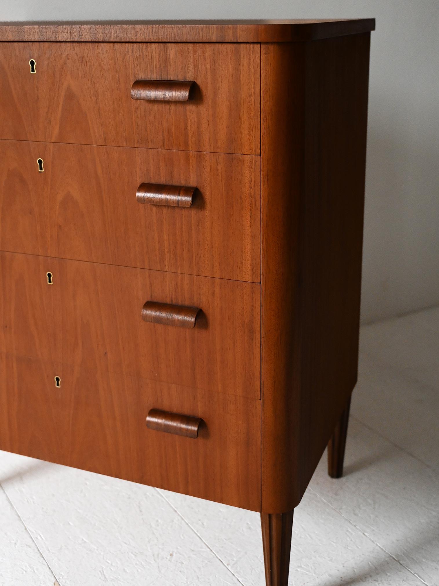 Teak Cassettiera svedese anni 60 in teak For Sale