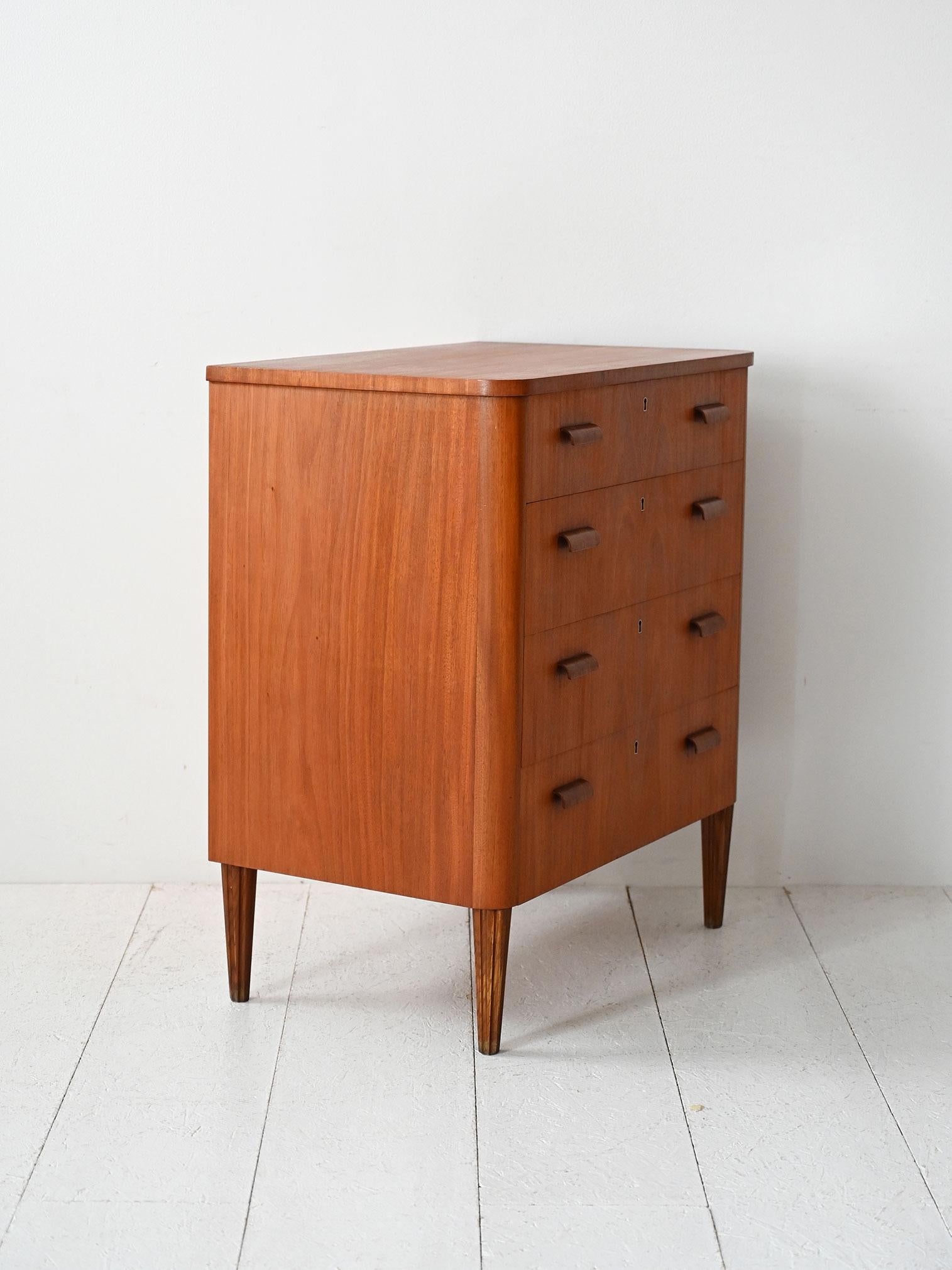 Scandinavian Modern Cassettiera svedese anni 60 in teak For Sale