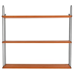 "Hylla" scandinava vintage anni 60 in rovere e ferro