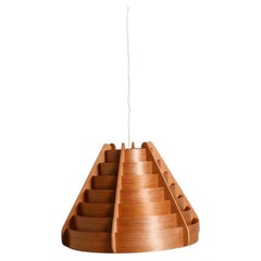 Swedish pine pendant lamp in the style of Hans Agne Jakobsson, 1960s