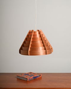 Swedish pine pendant lamp in the style of Hans Agne Jakobsson, 1960s