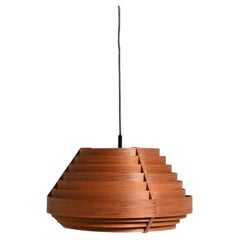 Swedish pine pendant lamp in the style of Hans Agne Jakobsson, 1960s