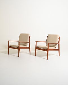 Paire de fauteuils de Grete Jalk pour Glostrup Møbelfabrik, années 60