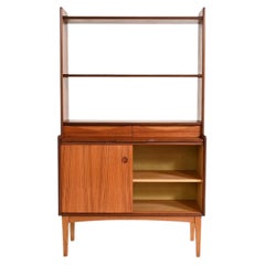 Bibliothèque avec bureau coulissant de Bräntorps, années 60