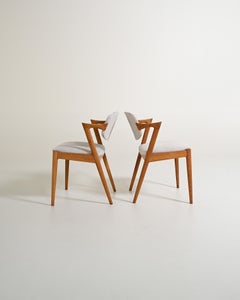 Set of 4 “42” chairs designed by Kai Kristiansen for Schou Andersen Møbelfabrik