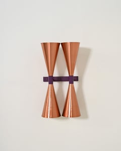 Pair of copper wall sconces, model “S-2021,” by Hans-Agne Jakobsson, 1960s
