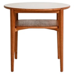 Table basse en chêne et stratifié, Ferdinand Lundqvist, années 50-60