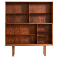 Scandinavian walnut bookcase, 1960s