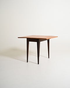 Scandinavian slatted table made of solid pine, 1960s