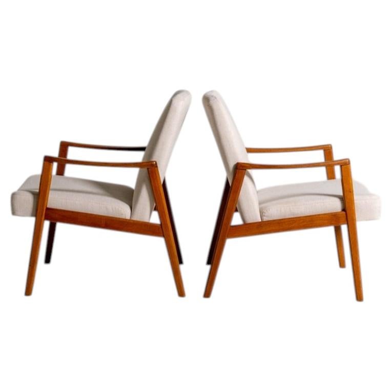 Poltrone scandinave in teak, anni '50/'60