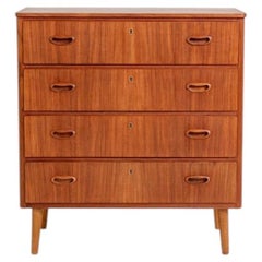 Swedish teak chest of drawers, 1960s