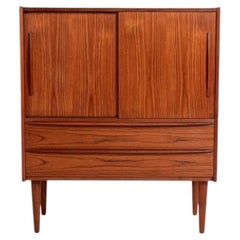 Teak highboard, Denmark, 1960s
