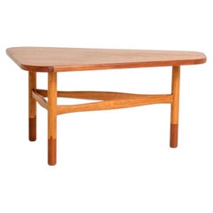 Teak and oak coffee table by Yngve Ekström for Westbergs Möbler, Sweden
