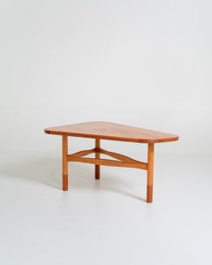 Teak and oak coffee table by Yngve Ekström for Westbergs Möbler, Sweden