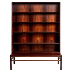 Rosewood bookcase by Johan Hagen for I. Christiansen, Denmark, 1950s