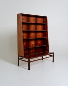 Rosewood bookcase by Johan Hagen for I. Christiansen, Denmark, 1950s