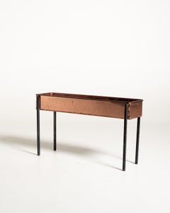 Rectangular copper and metal planter, 1960s