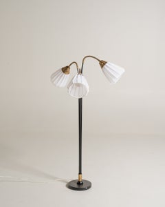 Swedish three-light floor lamp, 1950s
