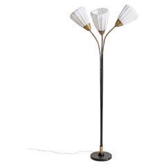 Swedish three-light floor lamp, 1950s
