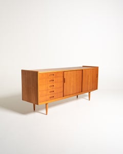 Scandinavian sideboard in teak and oak, 1950s/1960s