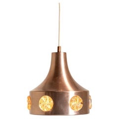 Suspension suédoise en métal et verre, années 60/70