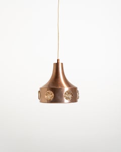 Suspension suédoise en métal et verre, années 60/70