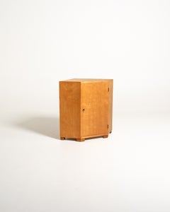 Scandinavian corner cabinet made of birch, mid-20th century